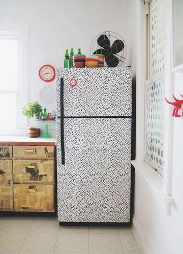 Декупаж холодильника: своими руками фото, салфетками мастер-класс, магниты как сделать, картинки старые и обои