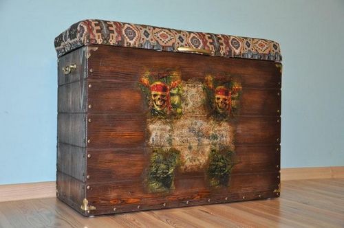 Декупаж сундука: старые фото, под старину своими руками, мастер-класс на шкатулке деревянной, какие обои (сундук, деревянный, затем) Декупаж сундука: старые фото, под старину своими руками, мастер-класс на шкатулке деревянной, какие обои