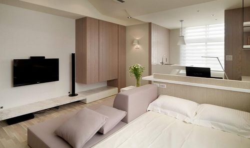 Дизайн гостиной спальни 20 кв. м: комната, фото совмещенного интерьера, проект зонирования
