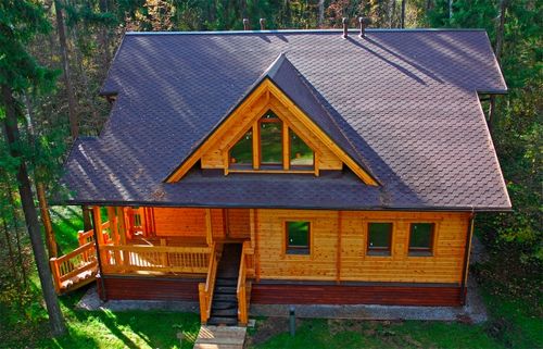 Двухскатные крыши частных домов + фото (крыша, кровля) Двухскатные крыши частных домов + фото