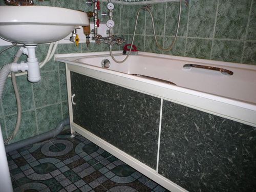 Экран под ванну: своими руками как сделать, дверцы панели раздвижной из МДФ, акриловый фартук из гипсокартона