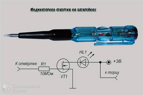 Как пользоваться индикаторной отверткой - правила использования (отвертка, провод) Как пользоваться индикаторной отверткой - правила использования