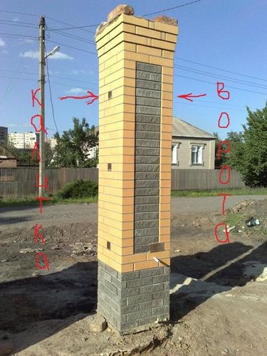Как построить кирпичный забор? (забор, столб) Как построить кирпичный забор?