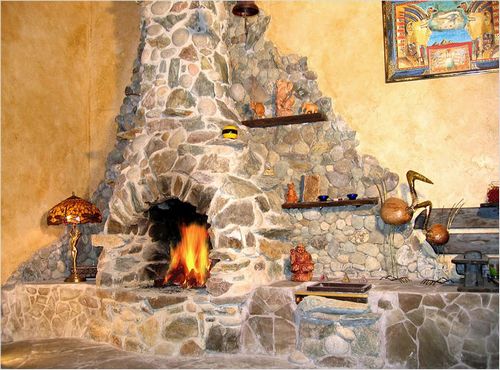 Камины из камня: фото натуральное своими руками, дикий и природный (камин, камень) Камины из камня: фото натуральное своими руками, дикий и природный