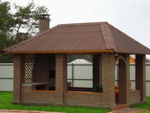 Кирпичная беседка + фото (беседка, кирпич) Кирпичная беседка + фото