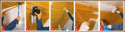 Краска для деревянных потолков: чем покрасить в белый цвет, какая лучше для дома, покрытие лаком