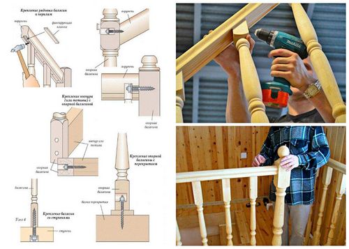 Крепление балясин и столбов лестницы: как поставить своими руками, видео как установить на тетиву