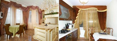 Ламбрекен для кухни: фото штор на кухню, своими руками выкройки, кухонные занавески, как сшить на маленькое окно, видео (ламбрекен, кухня, ткань) Ламбрекен для кухни: фото штор на кухню, своими руками выкройки, кухонные занавески, как сшить на маленькое окно, видео