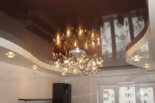 Натяжные потолки в темных тонах - основные правила применения (потолок, цвет, обстановка) Натяжные потолки в темных тонах - основные правила применения