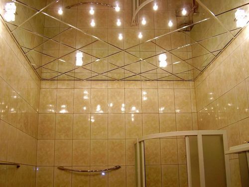 Навесной потолок в ванной комнате: потолки и подвесы, фото своими руками