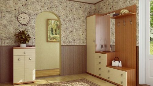 Обшивка прихожей: отделка коридора панелями МДФ, фото в квартире, стеновые обои и настенный пластик, дизайн (прихожая, панель, отделка) Обшивка прихожей: отделка коридора панелями МДФ, фото в квартире, стеновые обои и настенный пластик, дизайн
