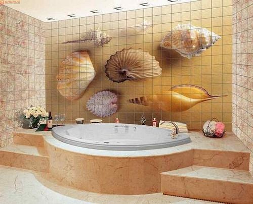 Панно из плитки в ванной: керамическая, фото комнаты, на стену кухни, на пол, для фартука, укладка в прихожей, для бассейна и санузла, видео