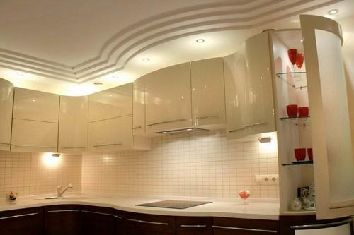 Потолки из гипсокартона для кухни фото: на маленькой кухне, дизайн подвесных, как сделать своими руками, видео-инструкция по установке