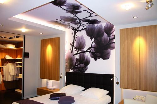 Рисунки на стену в спальню: дизайн и оформление, красивая акцентная стена, фото, разные идеи росписи мебели