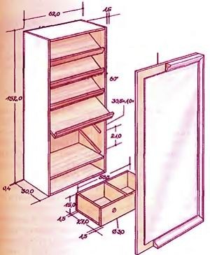 Шкаф для обуви своими руками