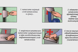 Шпаклевка стен бетонных стартовая и финишная