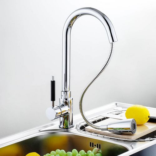 Смесители для кухни с выдвижной лейкой: излив, кран, grohe, черный, бронза, шланг, фото, видео (смеситель, кухня) Смесители для кухни с выдвижной лейкой: излив, кран, grohe, черный, бронза, шланг, фото, видео