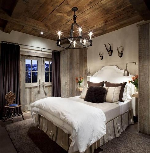Спальня в деревенском стиле: фото и дизайн сельского дома, интерьер провансаль, маленькая своими руками
