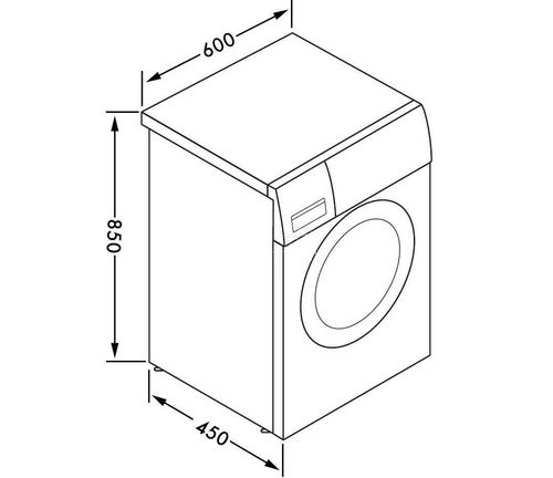 Стиральная машина размеры: габариты с фронтальной загрузкой, стандартная ширина с вертикальной загрузкой