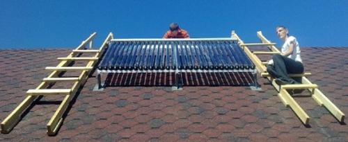 Установка (монтаж) солнечных коллекторов. Выбор коллектора. Расчет площади