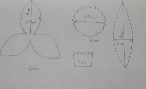 Выкройки цветов из фоамирана: распечатать своими руками трафареты, лепестков фото и шаблоны для сакуры