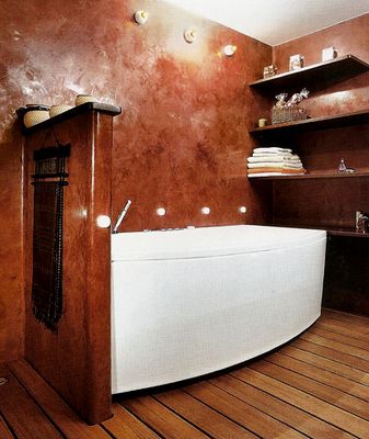 Фактурная штукатурка для ванной - венецианская и гипсовая смеси