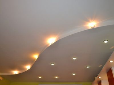 Гипсокартонный многоуровневый потолок и двойной из гипсокартона: положительные качества и фото