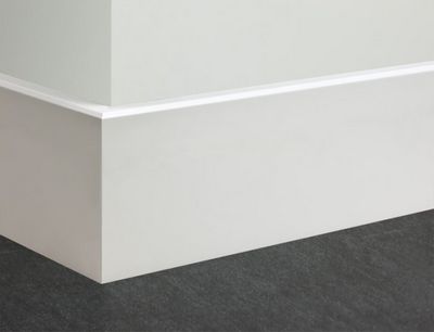 Плинтус из МДФ: напольные широкие, белые высокие изделия, как крепить к стене, видео и фото
