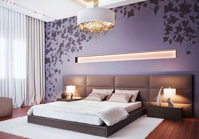 Выбор обоев для спальни: цвет, узоры, комбинирование оттенков, фото обоев текстильных для спальни, жидких, 3д, обзор современных тенденций в дизайне интерьера